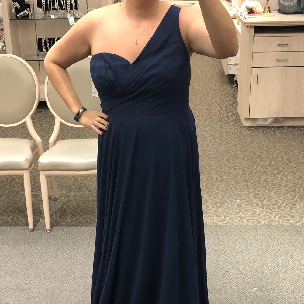 NWT David’s Bridal One Shoulder Bridesmaid Dress